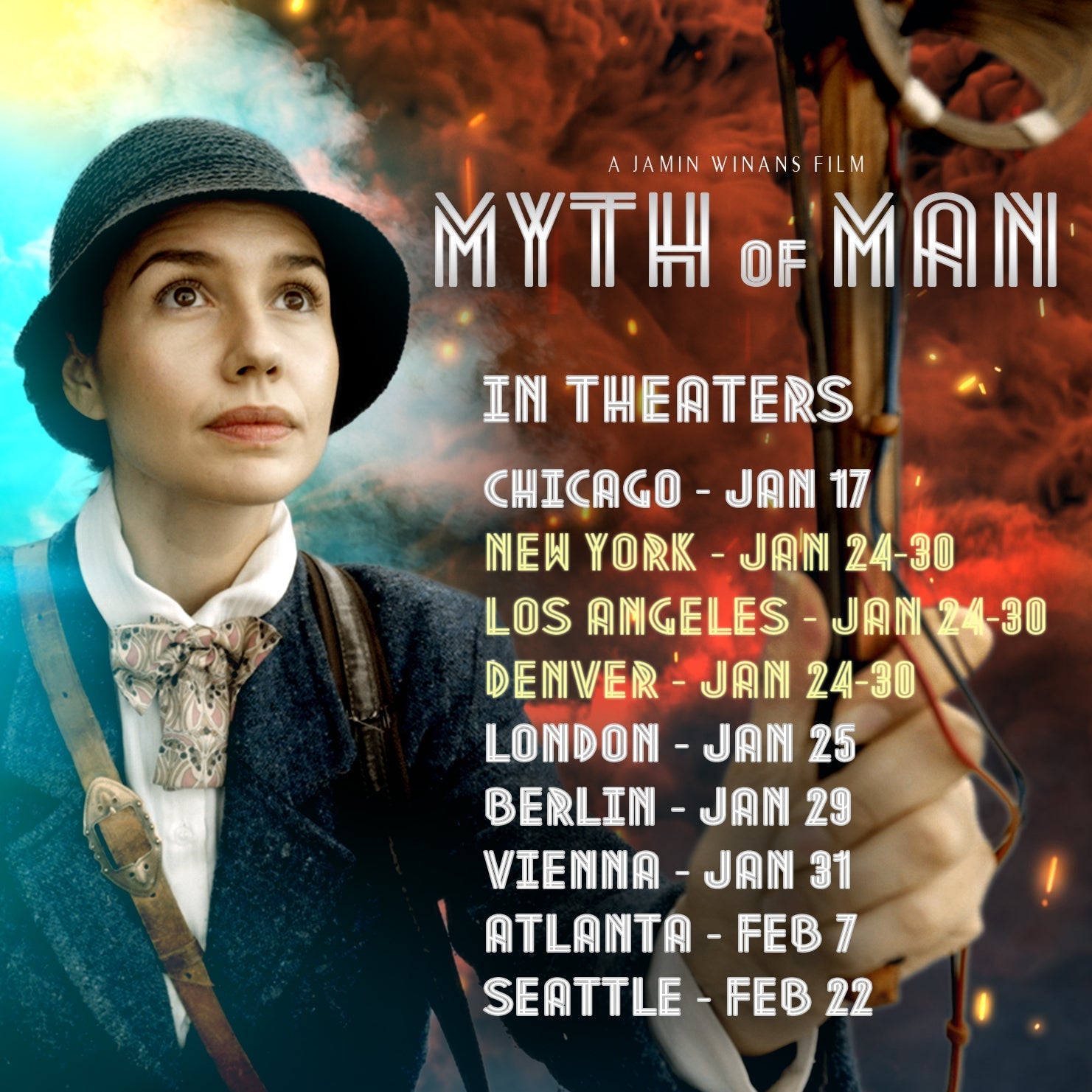 MYTH OF MAN OPENING THEATRICALLY ON JANUARY 24TH, 2025 - Double Edge Films
