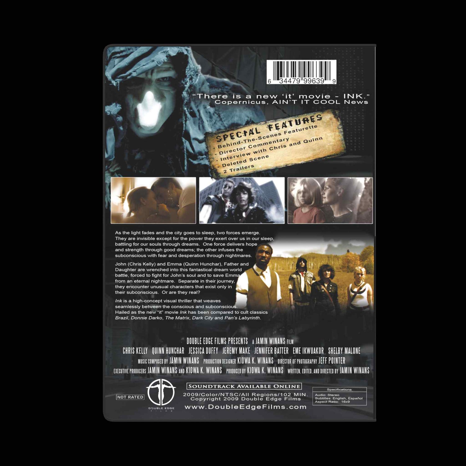 Ink DVD signed by Jamin Winans
